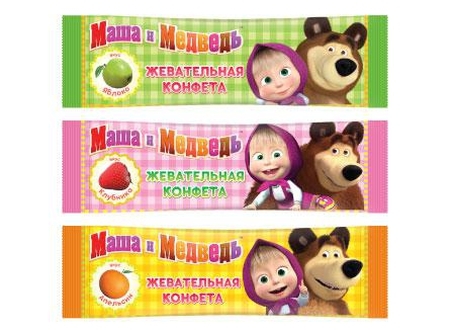 Конфета жевательная Маша и Медведь 11г