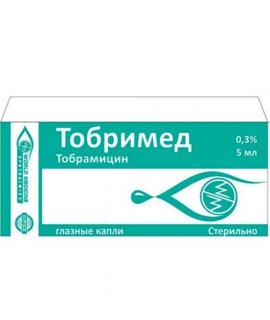 Тобримед 0,3% глазные капли 5мл