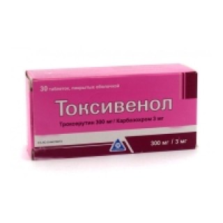 Токсивенол 300мг-3мг тб №30