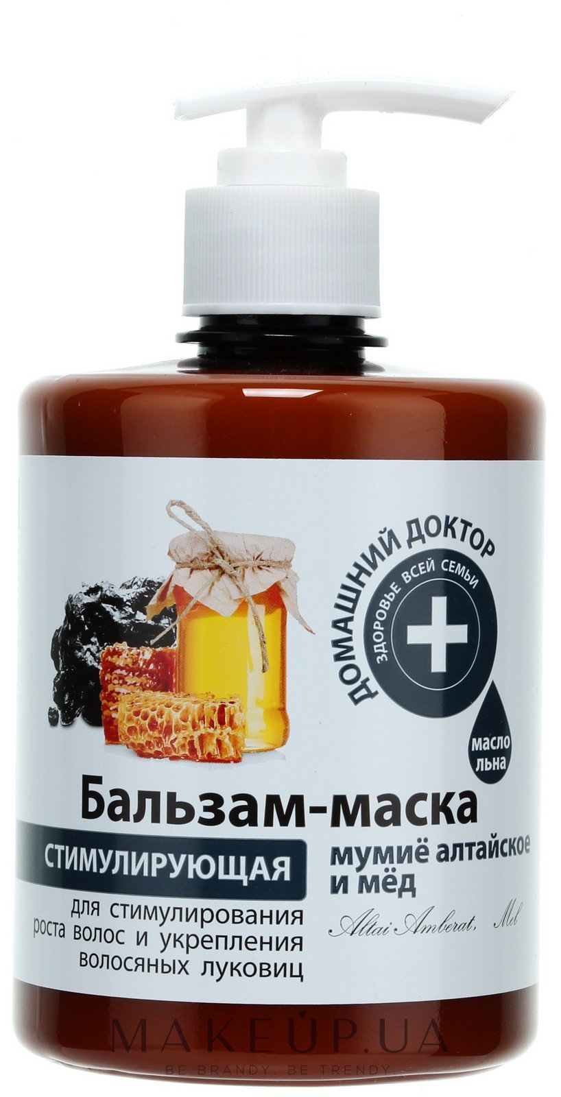 Домашний доктор Бальзам-маска Стим. Мумие алтайское и мед 500мл