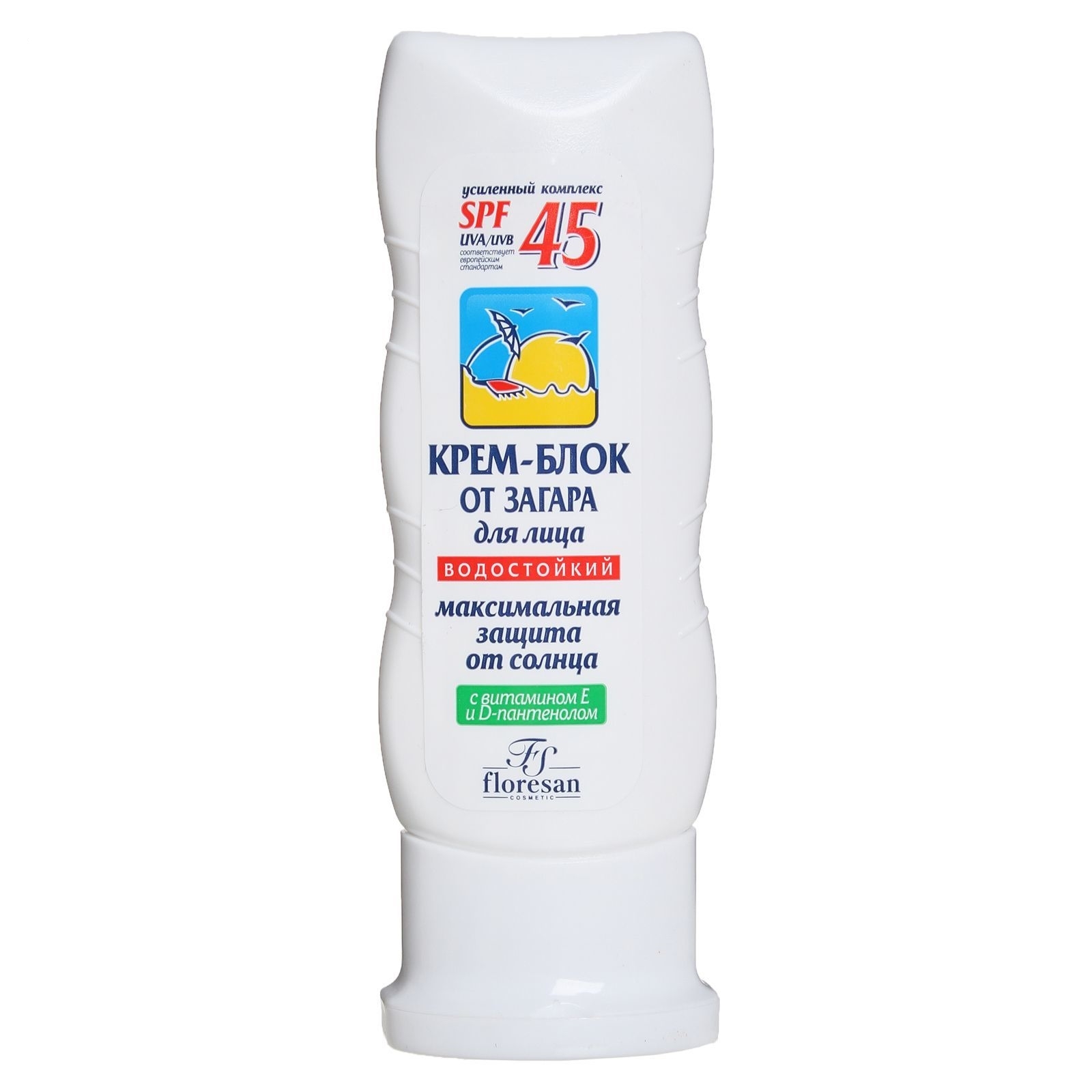 Крем-блок от загара для лица SPF-45 60мл