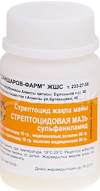 Стрептоцидовая 10% мазь 25г (Шаншаров)