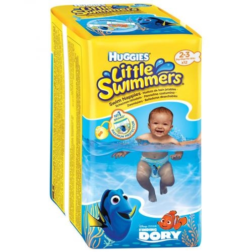Подгузники Huggies Little Swimmers (для плавания) 3-8кг №12