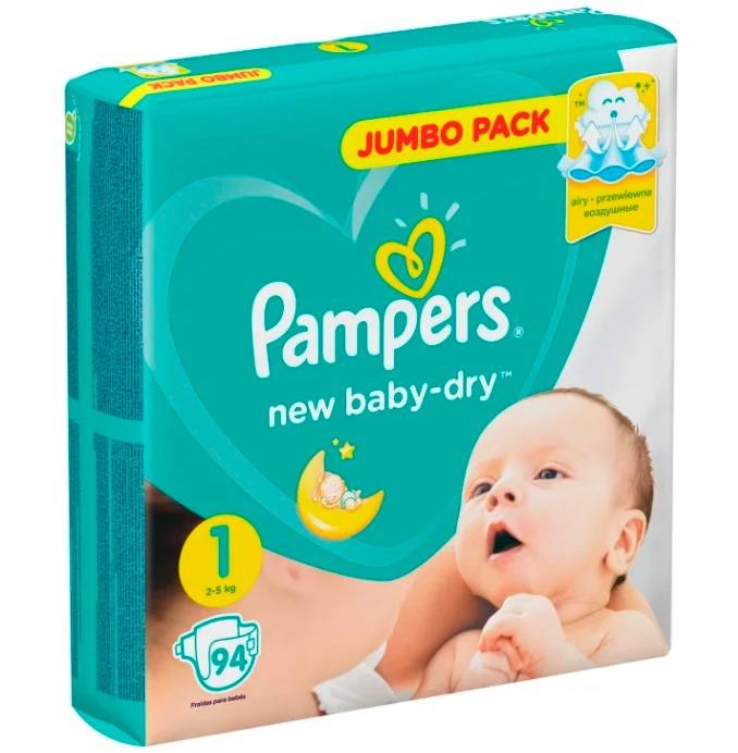 Памперс New Baby Dry Newborn №1 (94)