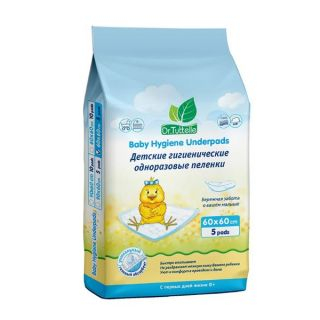 Dr.Tuttelle Пеленки детские одноразовые гигиенические (DT045) 60смх60см №5