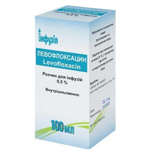 Левофлоксацин 0,5% раствор для инфузий 100мл