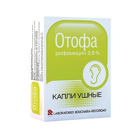 Отофа 2,6% капли ушные 10мл