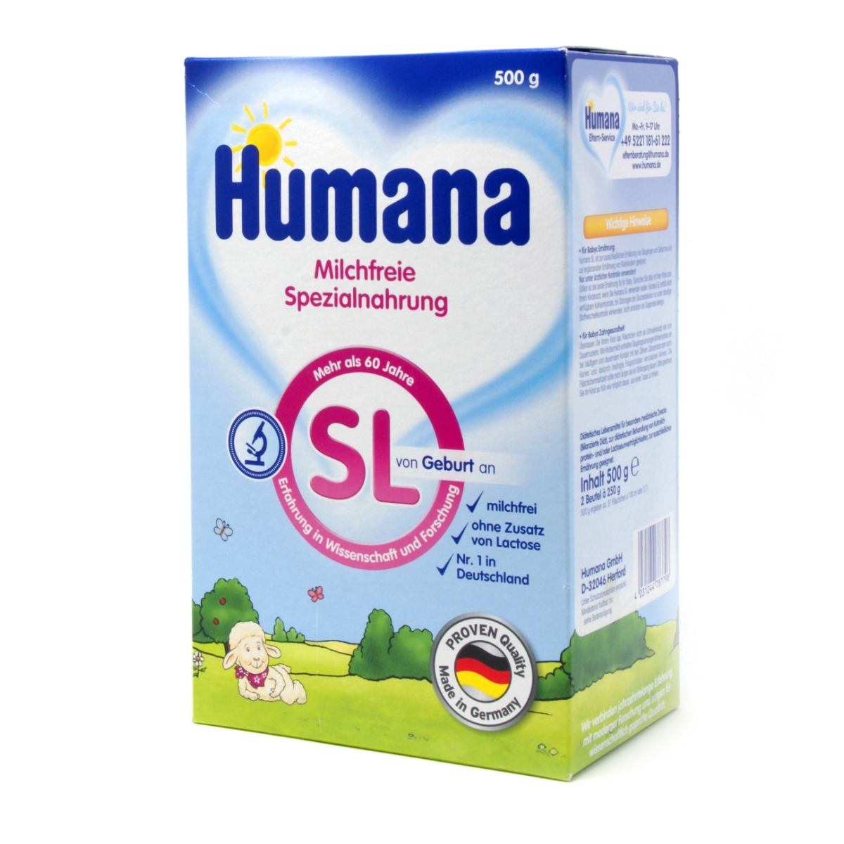 Хумана смесь безмолочная SL 500г