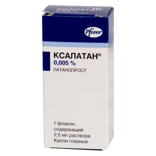 Ксалатан 0,005% глазные капли фл 2,5мл