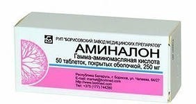 Аминалон 250мг тб №50 (Борисов)