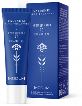 MODUM Крем для век MODUM VALOSHKI BLUE TREASURE 4D увлажнение 25 г