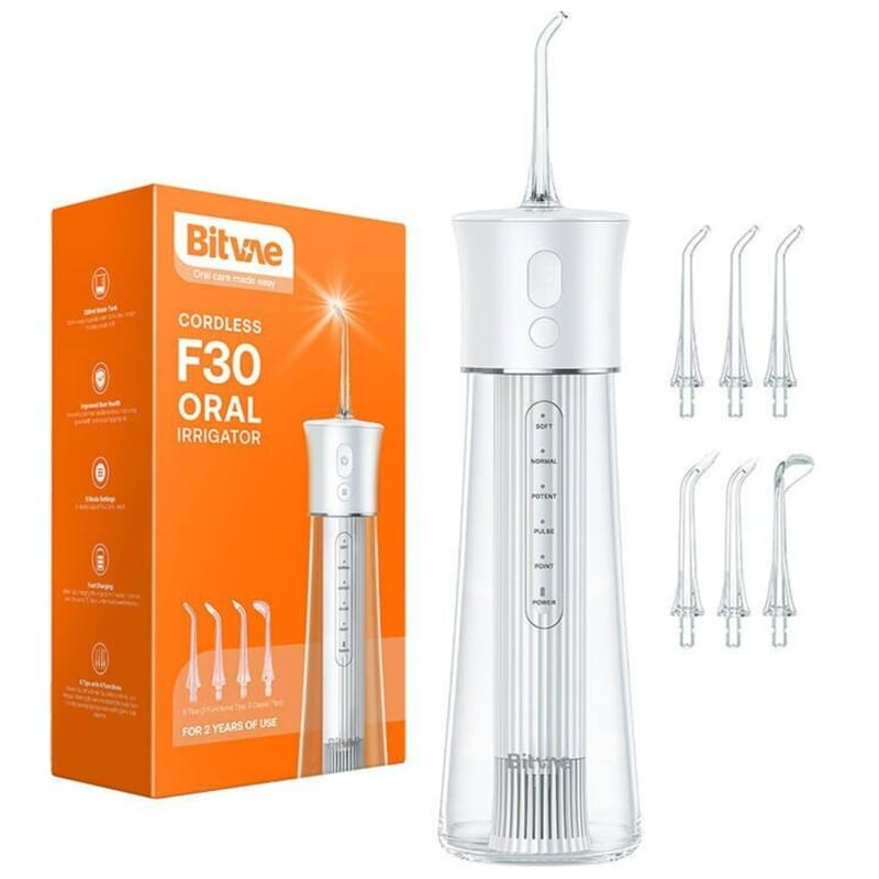 Ирригатор Bitvae F30 Water Flosser белый 6 насадок