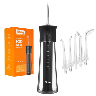 Ирригатор Bitvae F30 Water Flosser черный 6 насадок