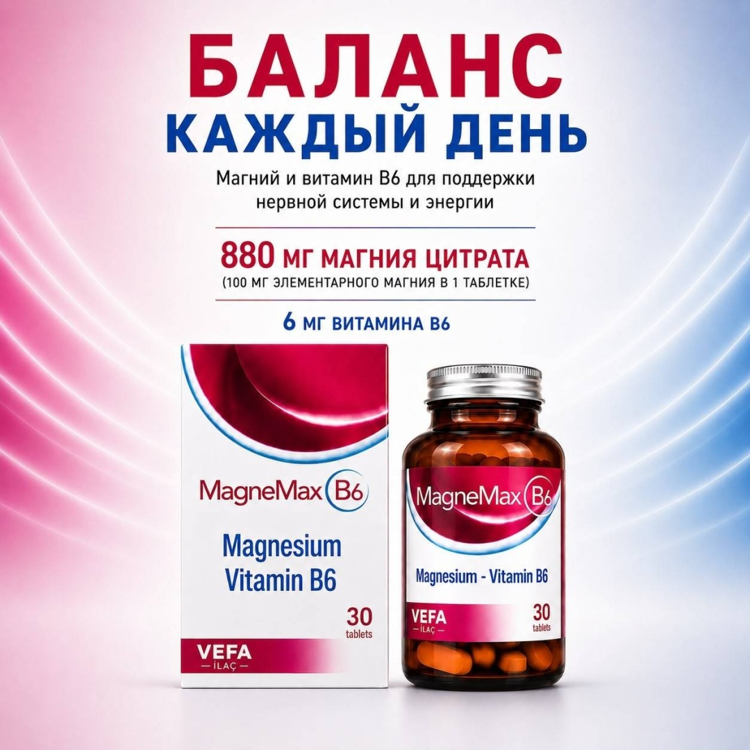 Магнемакс (Magnemax) В6 тб №30
