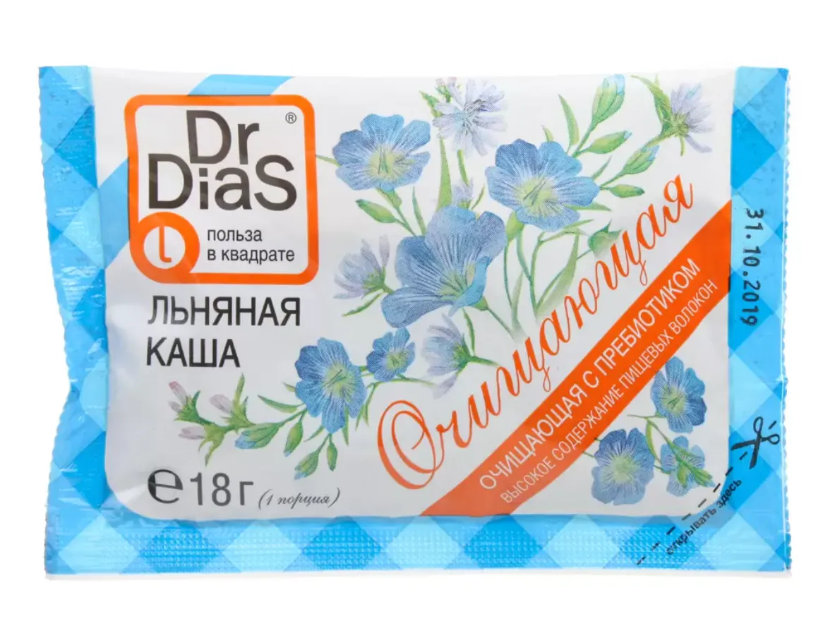 Каша Dr.DiaS льняная вкус Апельсина 18г