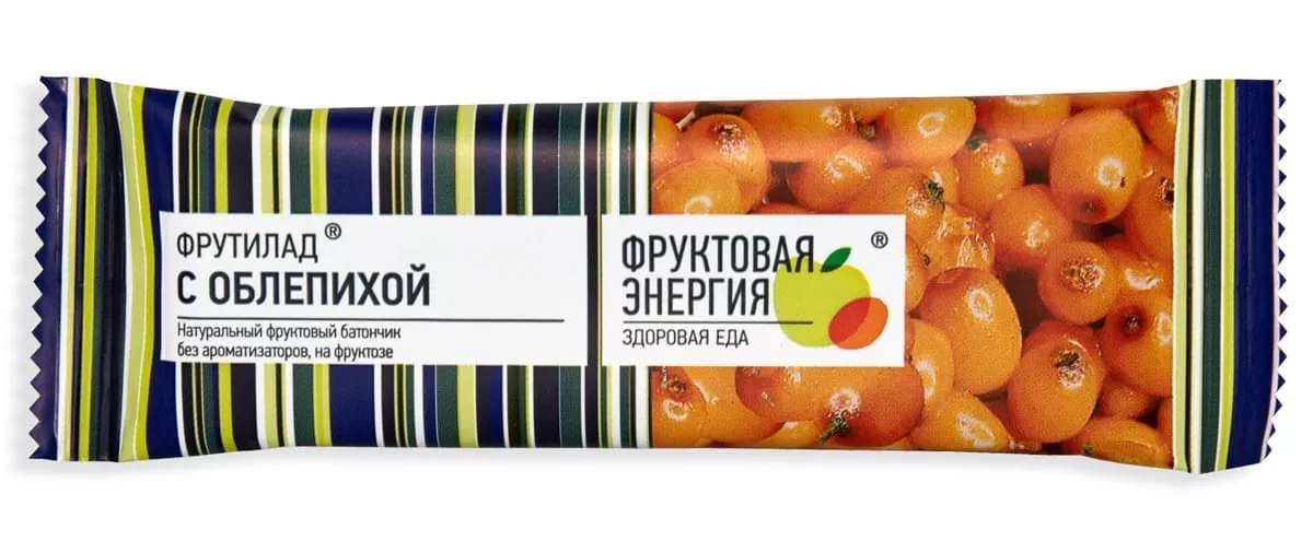 Батончик фруктовый Фрутилад Облепиха на фруктозе 30г