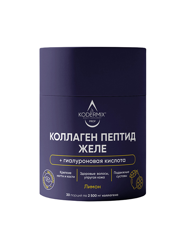 Желе-гель Коллаген говяжий со вкусом лимона - тубус 240 г (30 стиков по 8 г) — фото 1