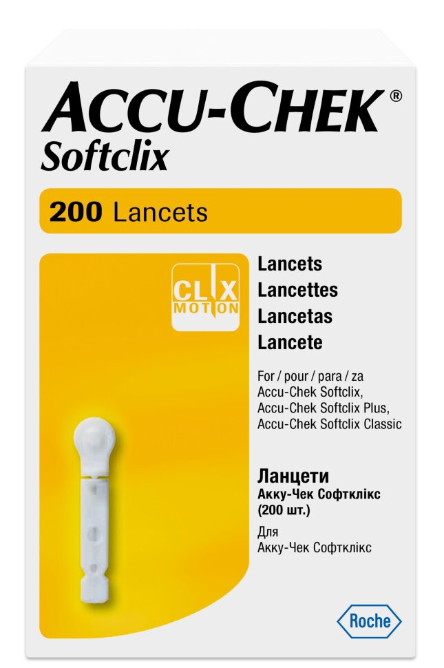 Ланцеты к ручке для прок. Акку-Чек Solftclix №200