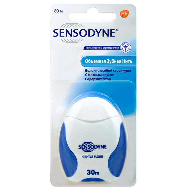 Зубная нить Сенсодин Floss 30м